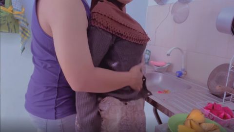 Budhe Cooking Harassed by Naughty Stepbrother- Indonesian Asian Porn - xHamster