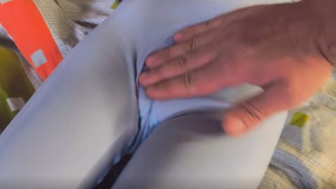 The Step Brother Dared to Touch My Virgin Pussy Follows the Contour of My Pussy in Leggings - xHamster